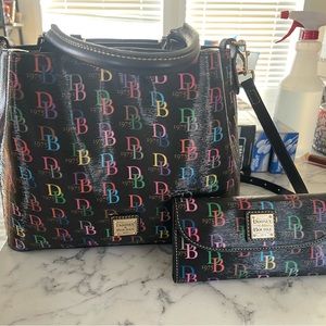 Dooney & Bourke “Multi” Brenna Bag/“Multi” Continental Clutch